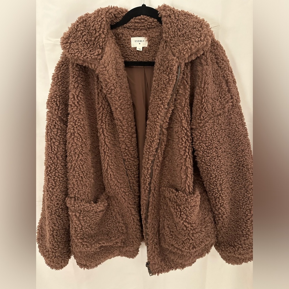 Mauve Teddy Jacket